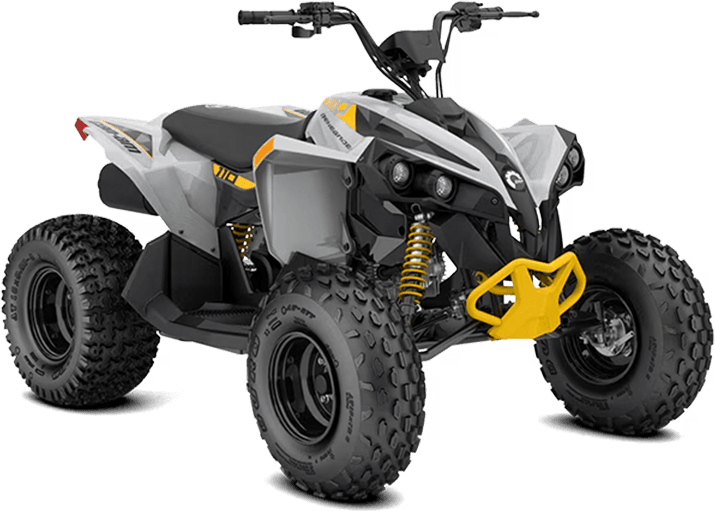 Can-Am RENEGADE 110 EFI 2025, цвет Catalyst Gray/Neo Yellow