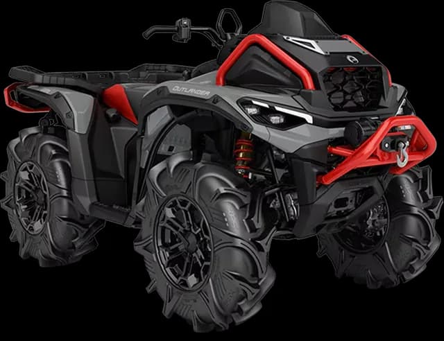 Can-Am OUTLANDER X MR 1000R 2025, цвет Granite Grey/Legion Red